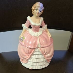 Vintage Pink Porcelain Figurine